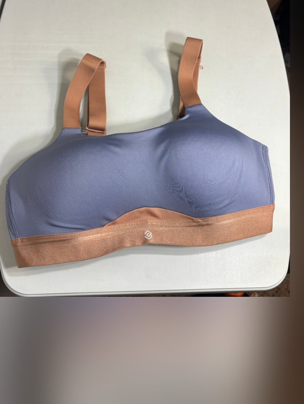 ThirdLove Womens |36C| Kinetic Adjustable Sports Bra In Periwinkle Blue/Copper